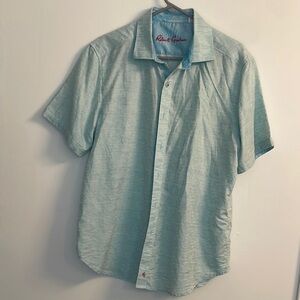 Robert Graham Blue Casual Button Down Shirt